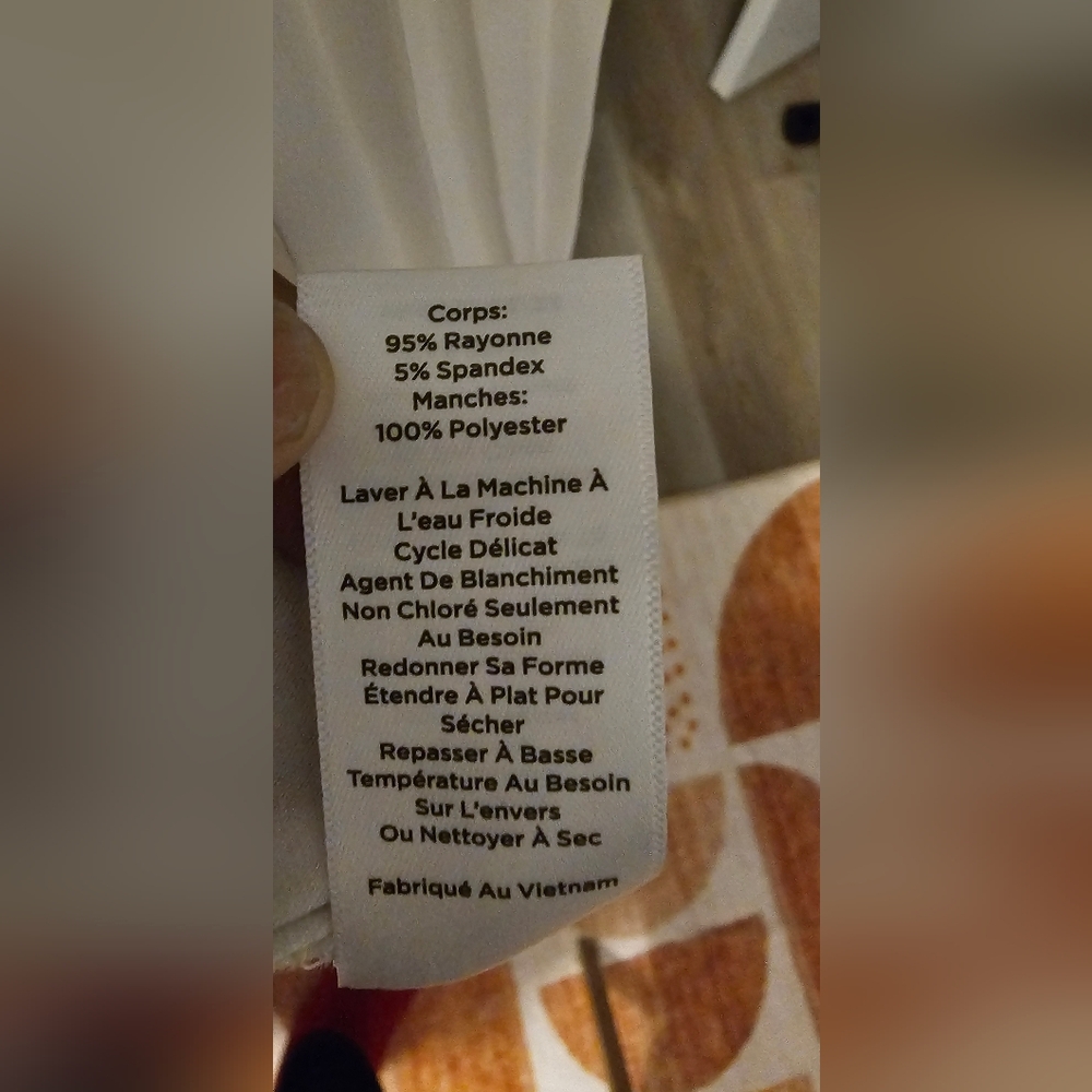 NWT Talbots Elegant Cream Pleated Sleeve Top Sz PXL - Picture 9 of 16